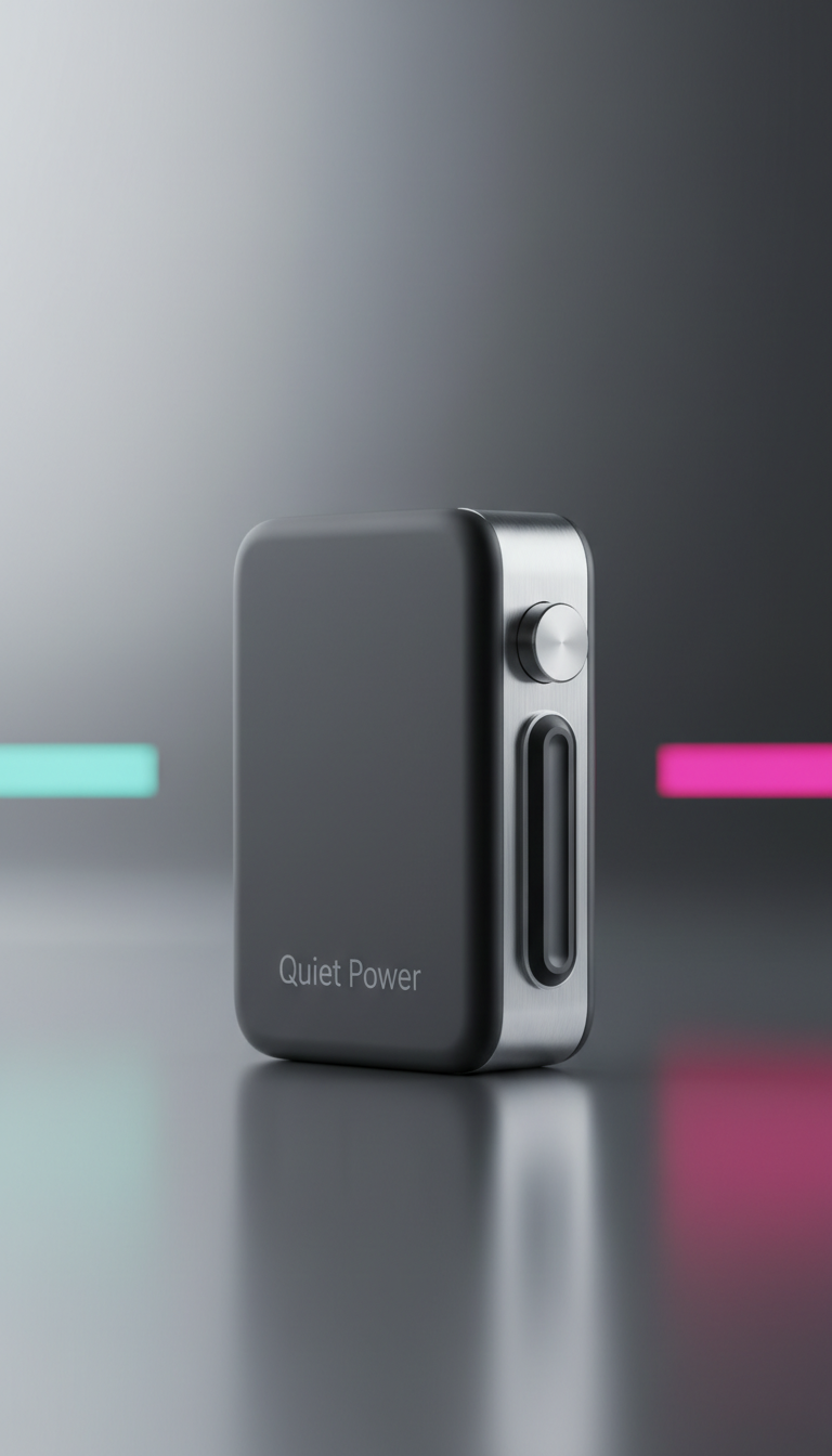 Minimalist charging dock in anodized aluminum